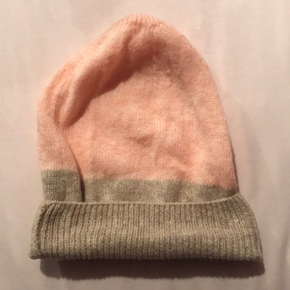 Pink and Beige Beanie by Aerie NWOT